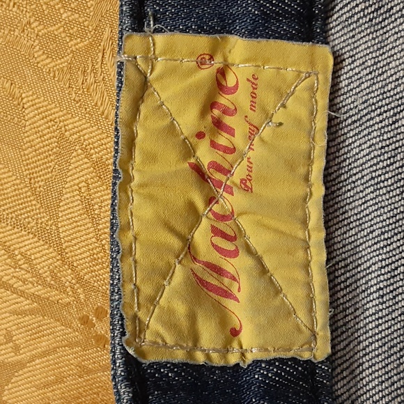 MACHINE NOUVELLE MODE SKIRT STRETCH 97% COTTON 3% SPANDEX Size 26 WOMENS Blue - Picture 8 of 9